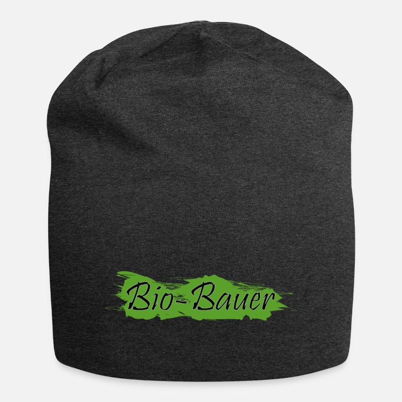 Bio-Bauer - Jersey-Beanie - Anthrazit