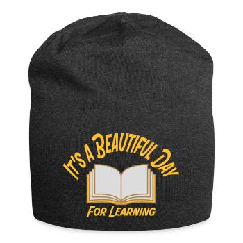 beautiful day for learning - Jersey-Beanie - Anthrazit - Vorne