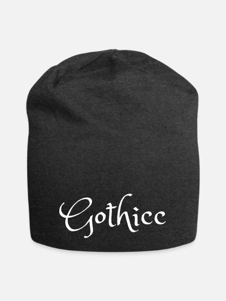 Gothicc | Goth und Thicc - Jersey-Beanie - Anthrazit