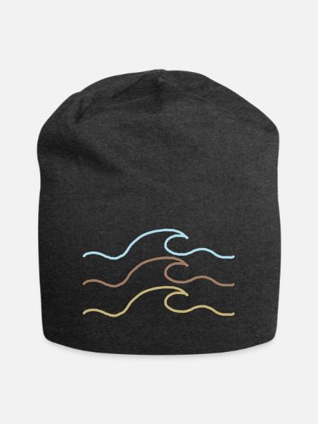 Welle - Jersey-Beanie - Anthrazit