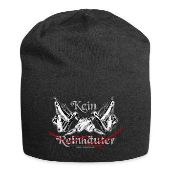 Kein Reinhäuter - Jersey-Beanie - Anthrazit - Vorne