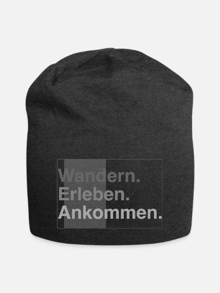 Wandern erleben - Jersey-Beanie - Anthrazit