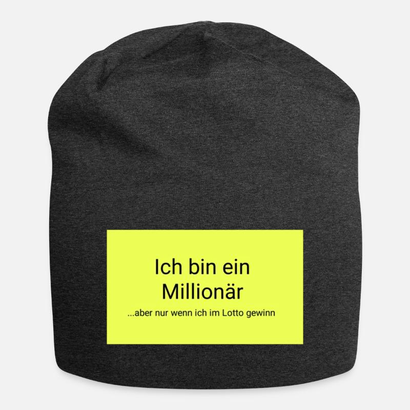 Millionär - Jersey-Beanie - Anthrazit
