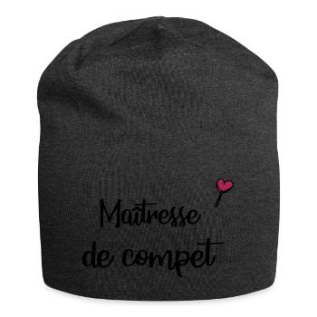 Maîtresse de compet - Bonnet en jersey - charbon - Devant