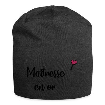 Maitresse en or - Bonnet en jersey - charbon - Devant