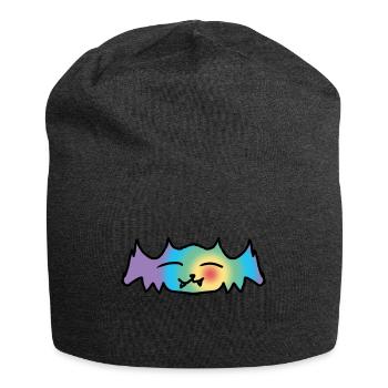 bunte Fledermaus - Jersey-Beanie - Anthrazit - Vorne