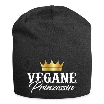 Vegan Princess - Jersey Beanie - charcoal grey - Front