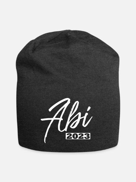 Abitur 2023, white - Jersey-Beanie - Anthrazit