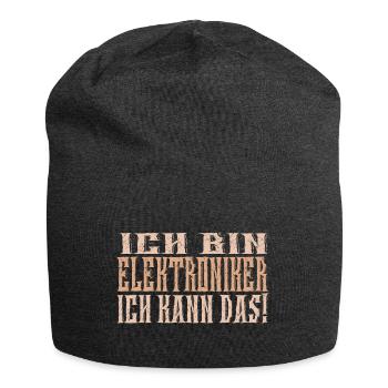 Ich bin Elektroniker - Jersey-Beanie - Anthrazit - Vorne