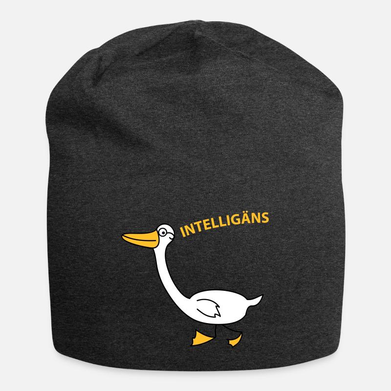 Intelligente Gans - Jersey-Beanie - Anthrazit