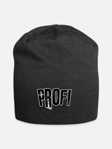 Profi - Jersey-Beanie - Anthrazit