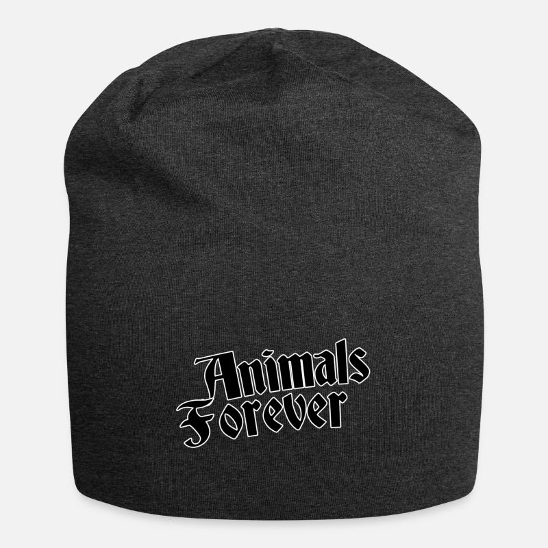 Animals forever - Jersey Beanie - charcoal grey