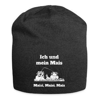 Ich und mein Mais häckseln Landwirt Landwirtschaft - Jersey-Beanie - Anthrazit - Vorne