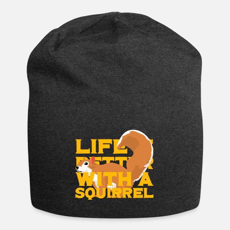 Écureuil écureuil - Bonnet en jersey - charbon