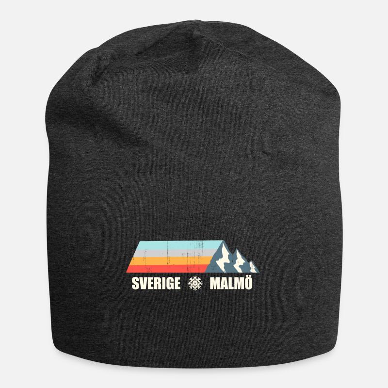 Malmö - Bonnet en jersey - charbon