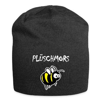Plüschmors, Hummel, Plattdeutsch - Jersey-Beanie - Anthrazit - Vorne
