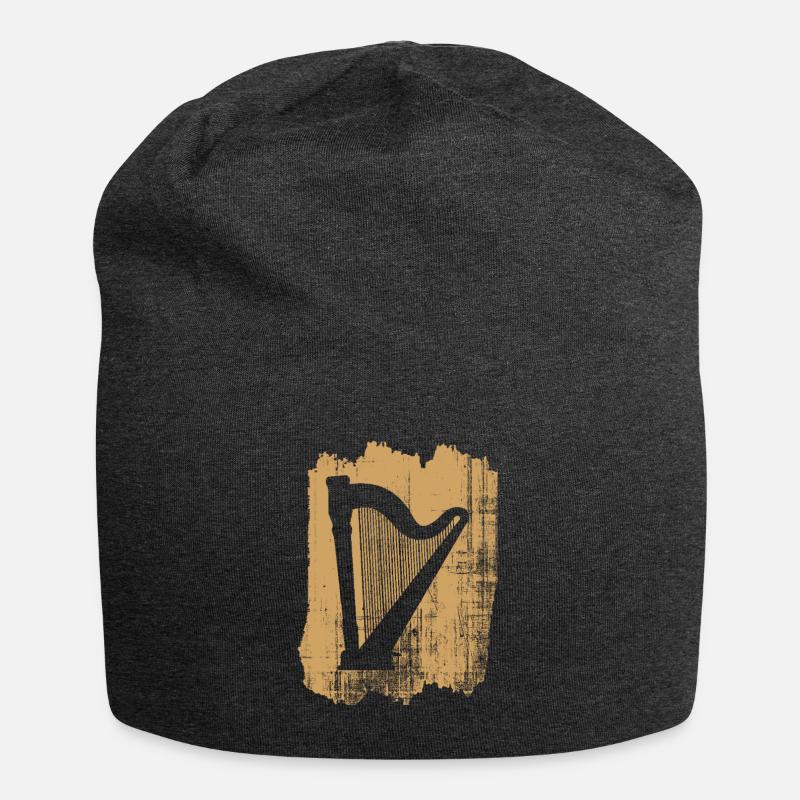 Harfe - Jersey-Beanie - Anthrazit
