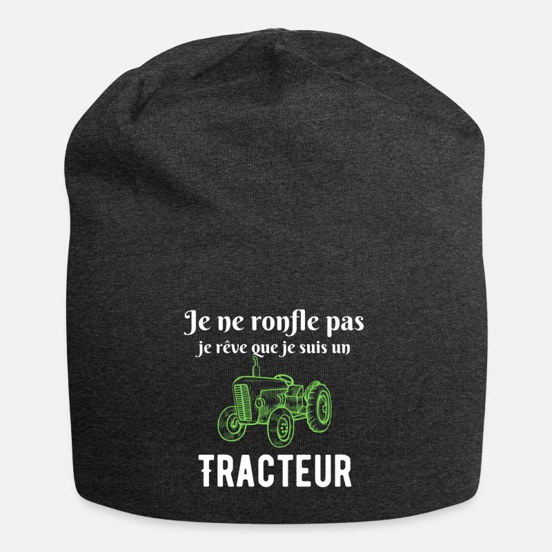 Ich schnarche nicht, ich träume, dass ich ein Traktor bin. - Jersey-Beanie - Anthrazit