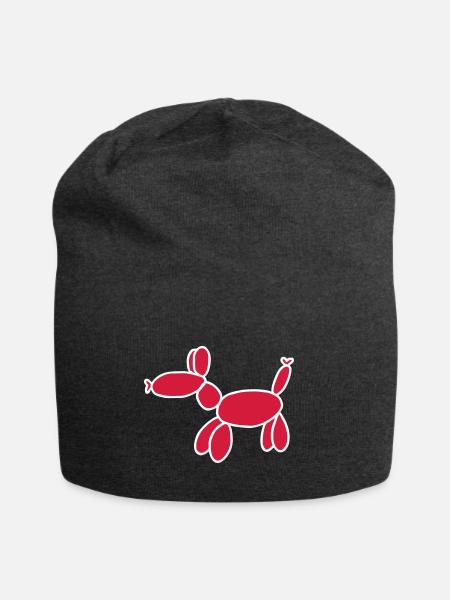 Luftballon Tier Geschenk - Jersey-Beanie - Anthrazit