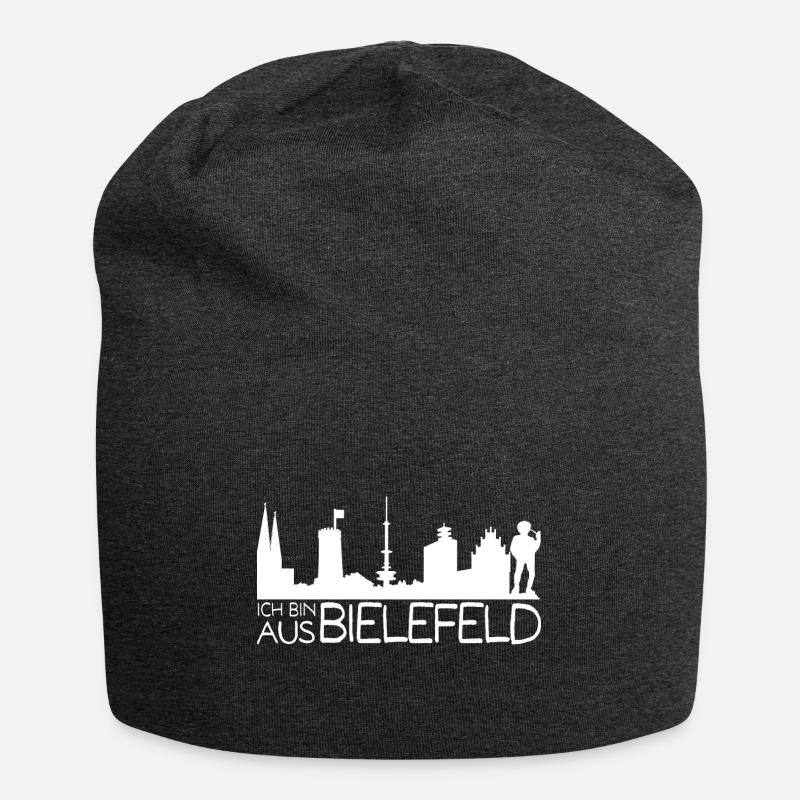 ICK BIN EIN B...IELEFELDER - Jersey-Beanie - Anthrazit