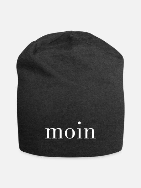 Moin Serif white - Jersey-Beanie - Anthrazit