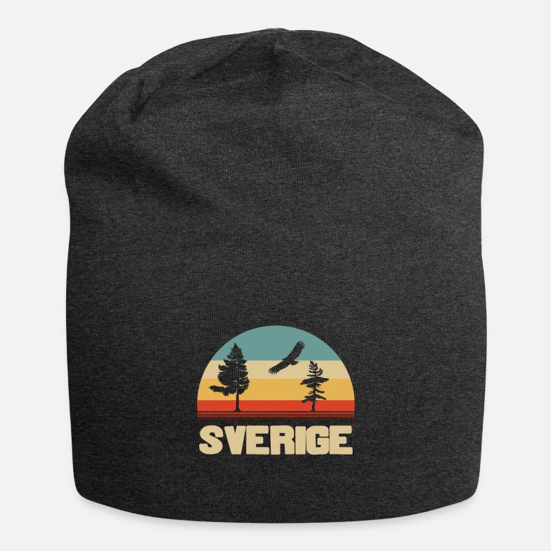 la suède - Bonnet en jersey - charbon
