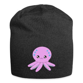Tintenfisch, Oktopus, Tentakel, unter Wasser - Jersey-Beanie - Anthrazit - Vorne