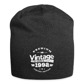 VINTAGE 1992 - Bonnet en jersey - charbon - Devant