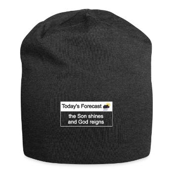 Christian Design Heutige Prognose - Jersey-Beanie - Anthrazit - Vorne