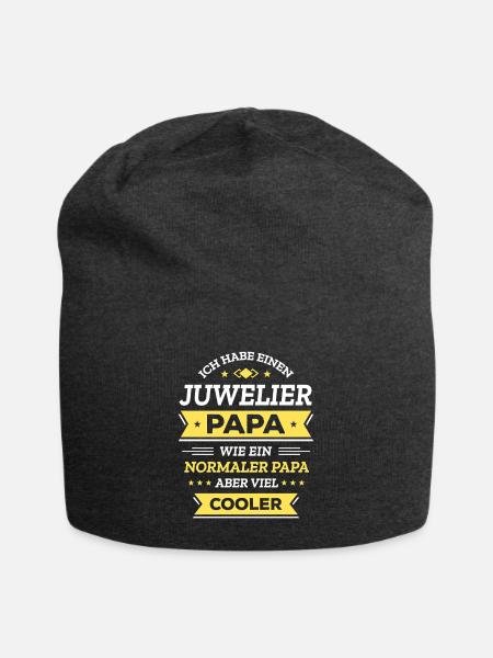JUWELIER PAPA VATERTAG WEIHNACHTEN GEBURTSTAG - Jersey-Beanie - Anthrazit