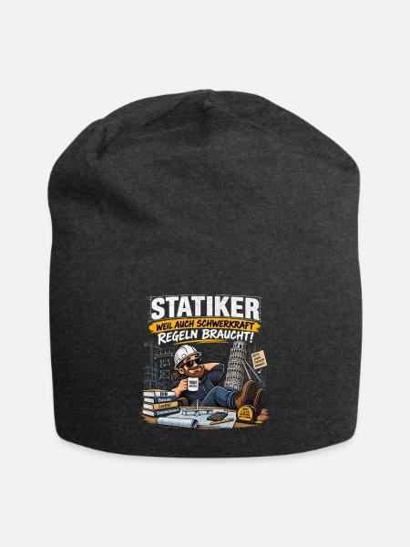 Statiker Relax: Regeln braucht es - Jersey-Beanie - Anthrazit