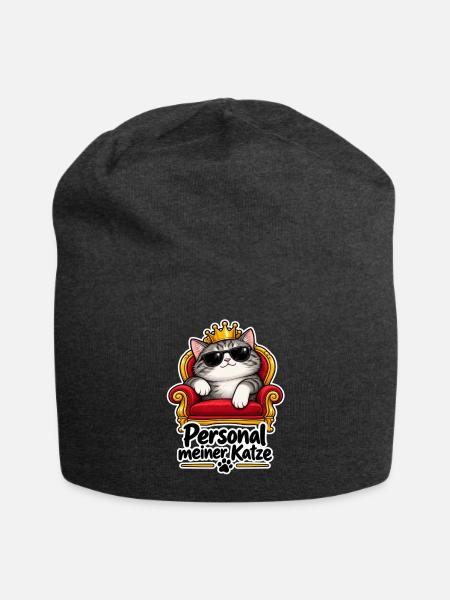 Katze – Personal meiner Katze - Jersey-Beanie - Anthrazit