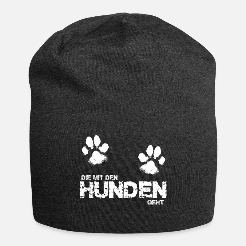 Die mit den Hunden geht 3 - Jersey-Beanie - Anthrazit