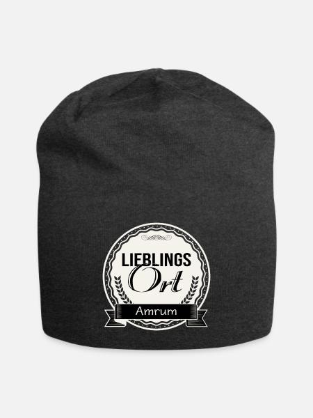 Lieblingsort Amrum - Jersey-Beanie - Anthrazit