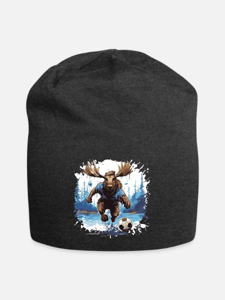 Elch Fussball Team - Jersey-Beanie - Anthrazit