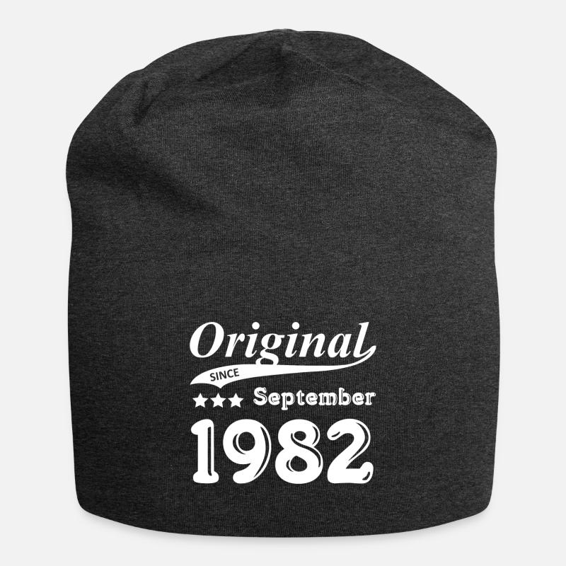 Original Since September 1982 gift - Jersey Beanie - charcoal grey