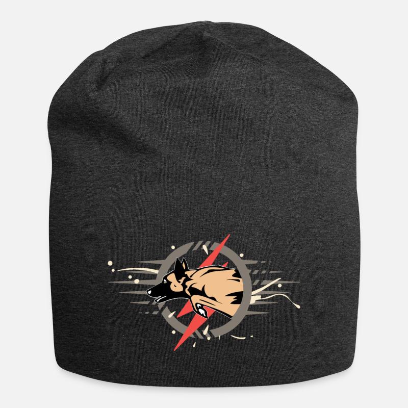 Malinois-Eclair - Jersey-Beanie - Anthrazit