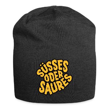 Halloween Shirt Süßes oder Saures - Jersey-Beanie - Anthrazit - Vorne