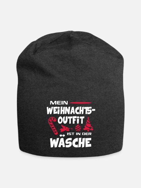 Weihnachten Christmas Engel Zuckerstange Lustig - Jersey-Beanie - Anthrazit