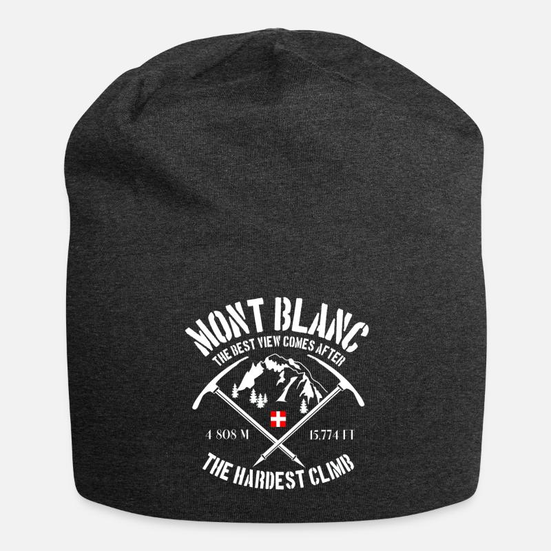 Mont Blanc - Bonnet en jersey - charbon