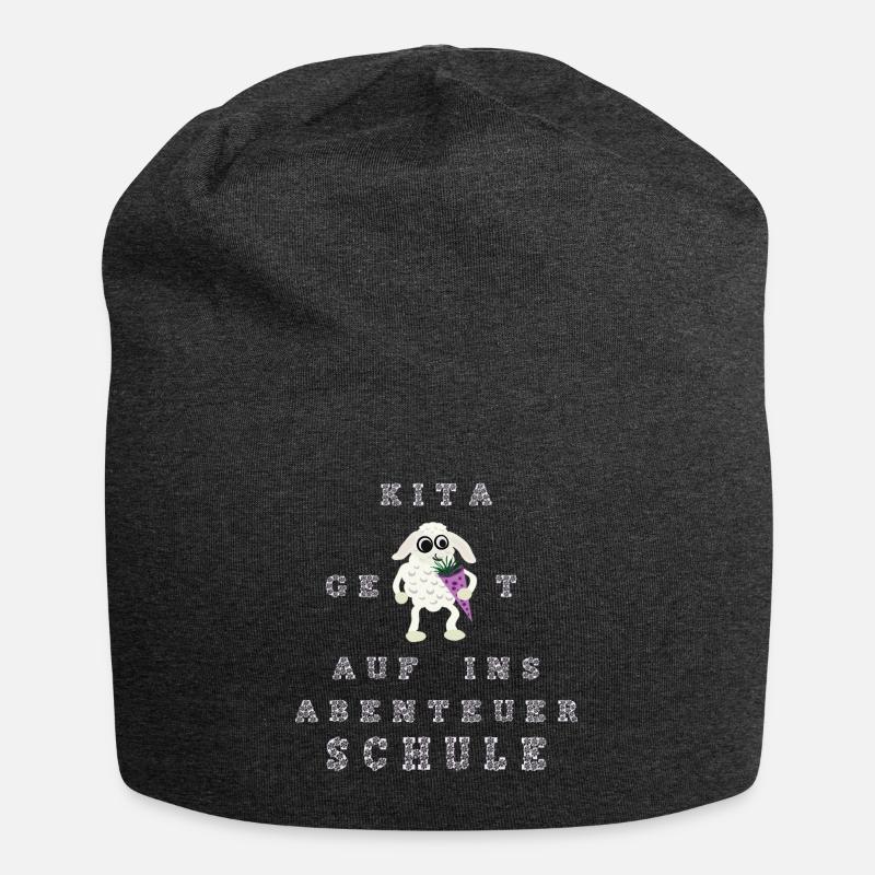 Auf ins Abenteuer Schule - Jersey-Beanie - Anthrazit