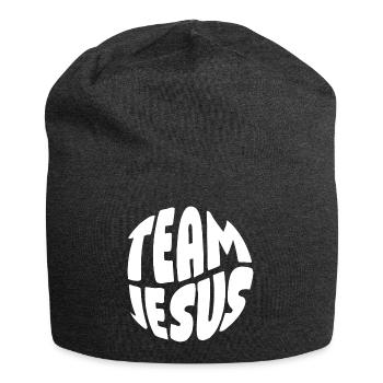 Team Jesus - Jersey Beanie - charcoal grey - Front