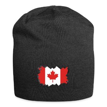 Canada Flag Maple Maple Leaf Maple Leaf Canada - Jersey Beanie - charcoal grey - Front