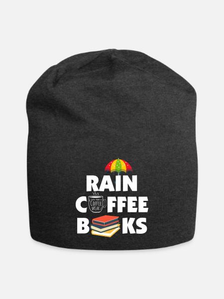 Rain Coffee Books - Jersey-Beanie - Anthrazit