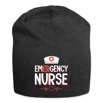 Infirmière infirmière - Bonnet en jersey - charbon - Devant