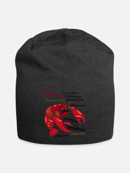 Sternzeichen krebs - Jersey-Beanie - Anthrazit