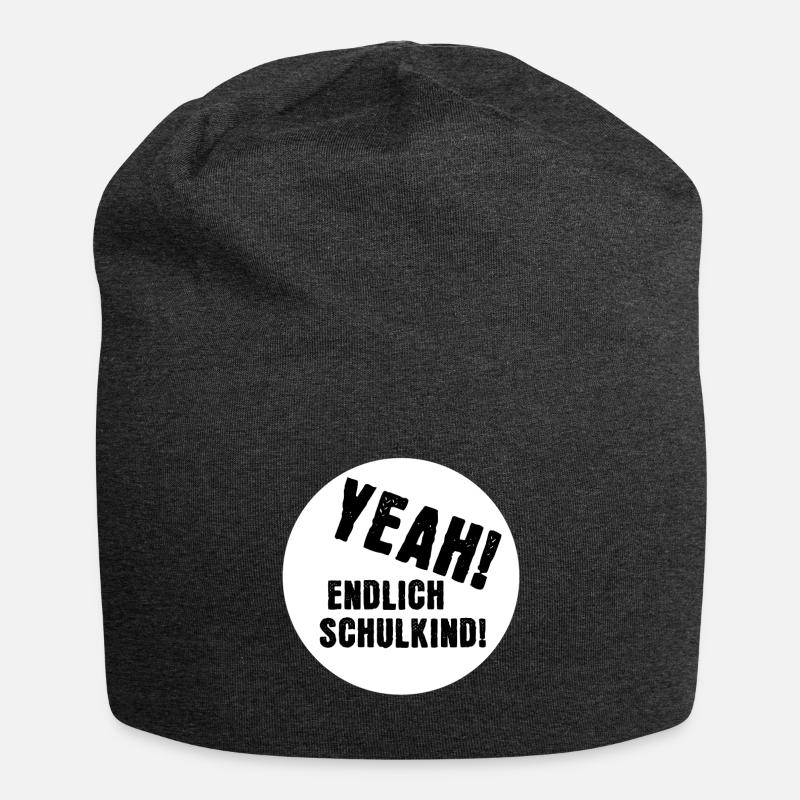 Yeah! Endlich Schulkind! - Jersey-Beanie - Anthrazit