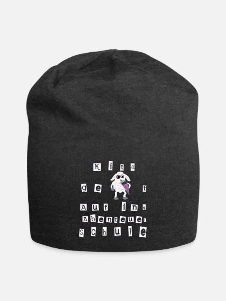 Auf ins Abenteuer Schule - Jersey-Beanie - Anthrazit