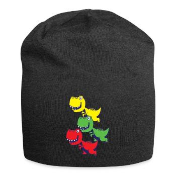 Dinosaurier T-Rex Babys - Jersey-Beanie - Anthrazit - Vorne