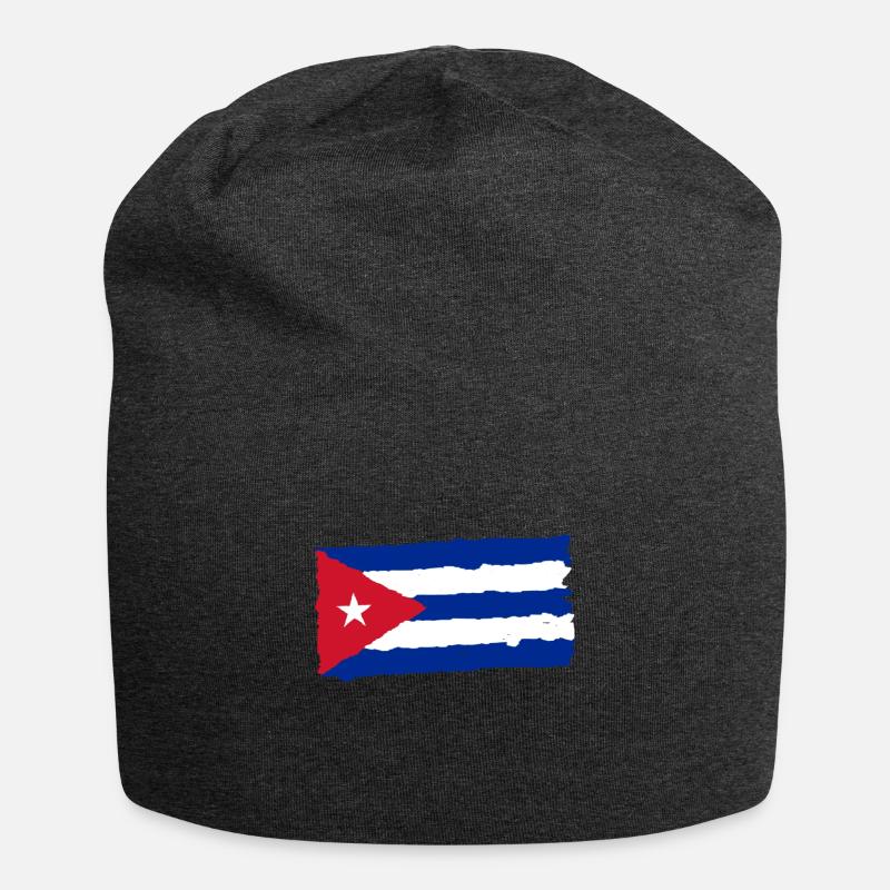 Drapeau de cuba - Bonnet en jersey - charbon